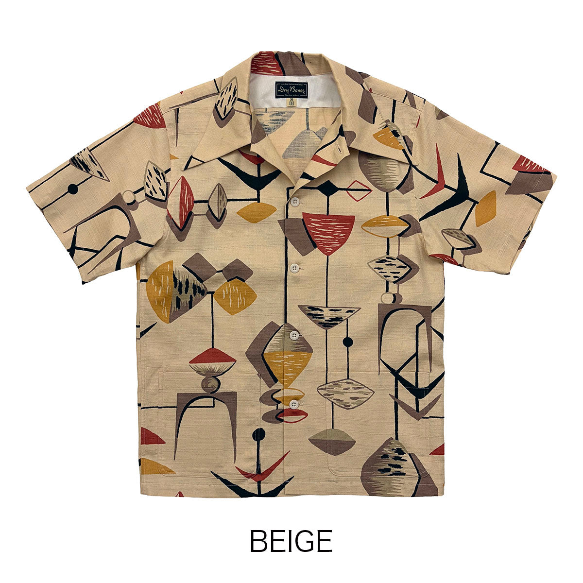 Print 2Pocket Open Shirt “MOBILE”