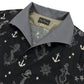 Print 2tone Italian Collar Shirt “ANCHOR”