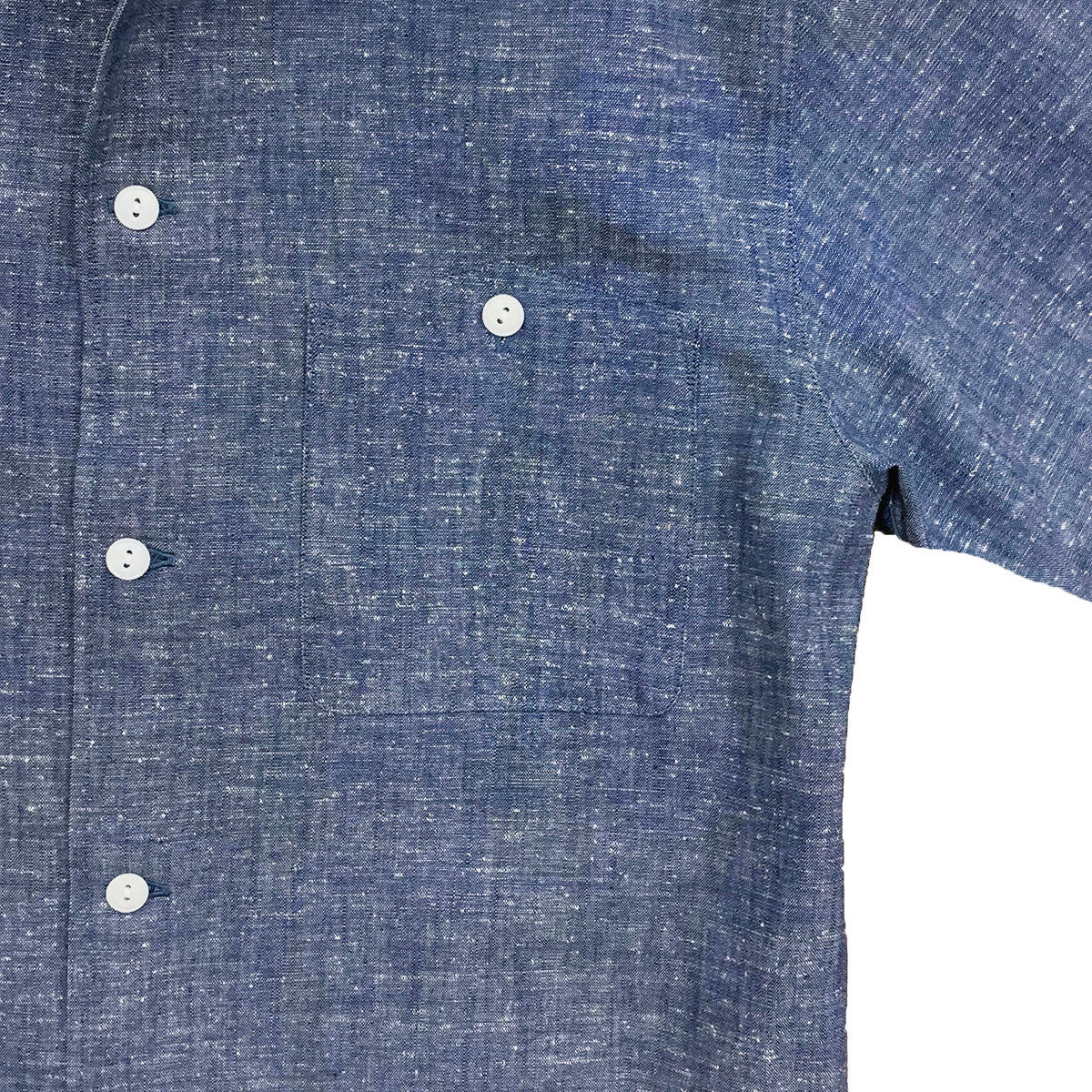 S/S Nep Chambray Italian Collar Shirt