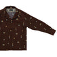 Long Sleeve Print Open Shirt “DOTTING ARGYLE”