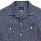 S/S Chambray Open Work Shirt