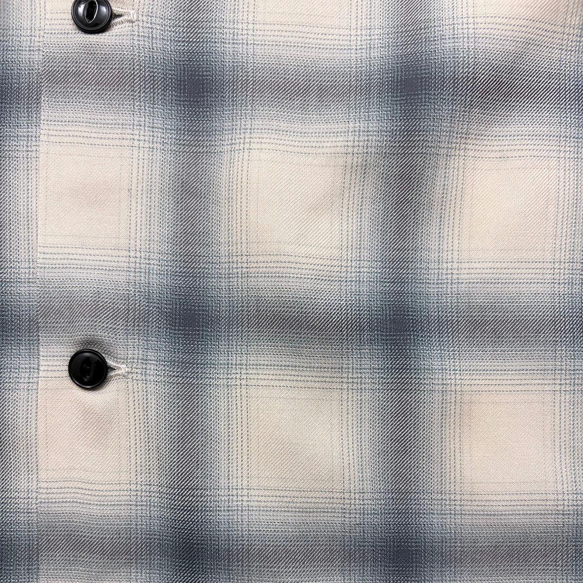 Ombre Check Open Shirt