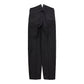 High Back Black Chambray Work Trousers 