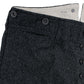 High Back Black Chambray Work Trousers