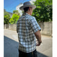 S/S Ombre Check Open Shirt