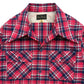 Cotton Viyella 2 Flap Work Open Shirt