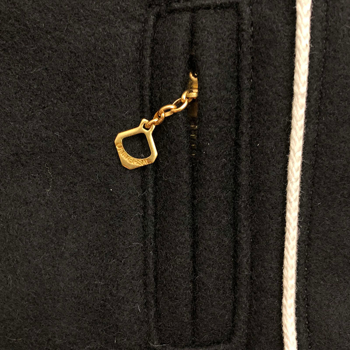 Solid Piping Car Coat