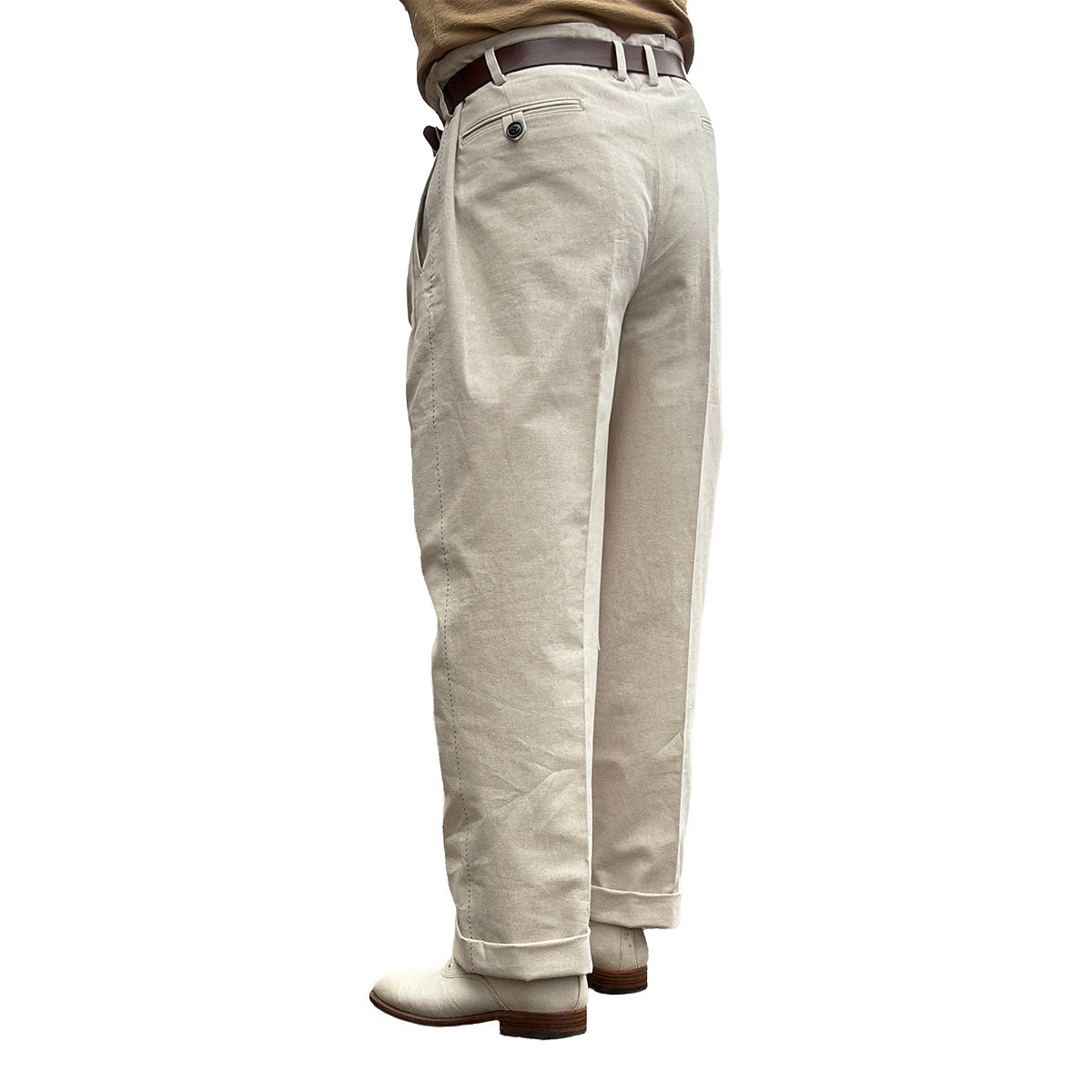 Hand Stitched Two Tuck Trousers