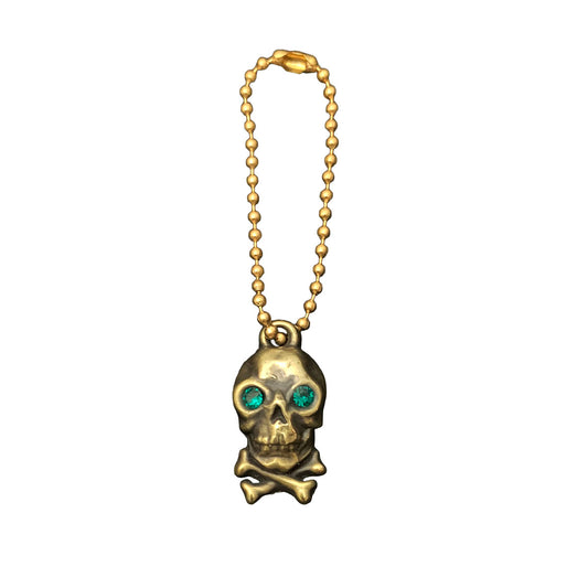 Brass Skull Charm