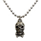 Silver Skull Charm Necklace