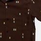 Long Sleeve Print Open Shirt “DOTTING ARGYLE”