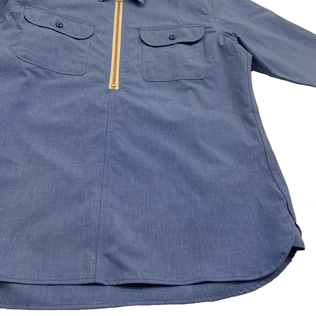 Hairline Half Zip Work Shirt