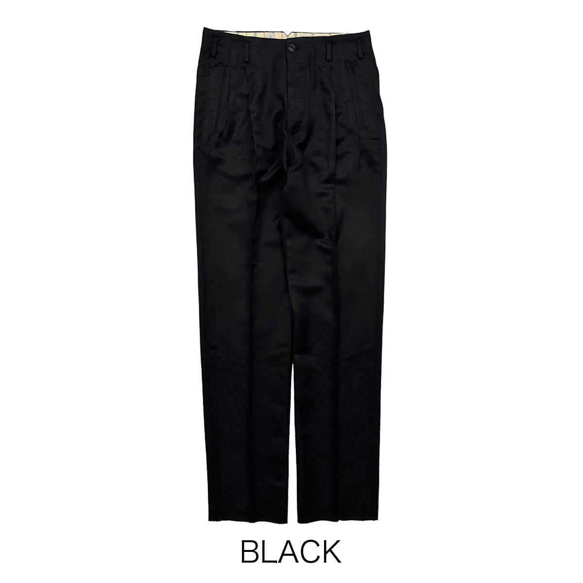 Rayon Gabadine Two Tuck Trousers