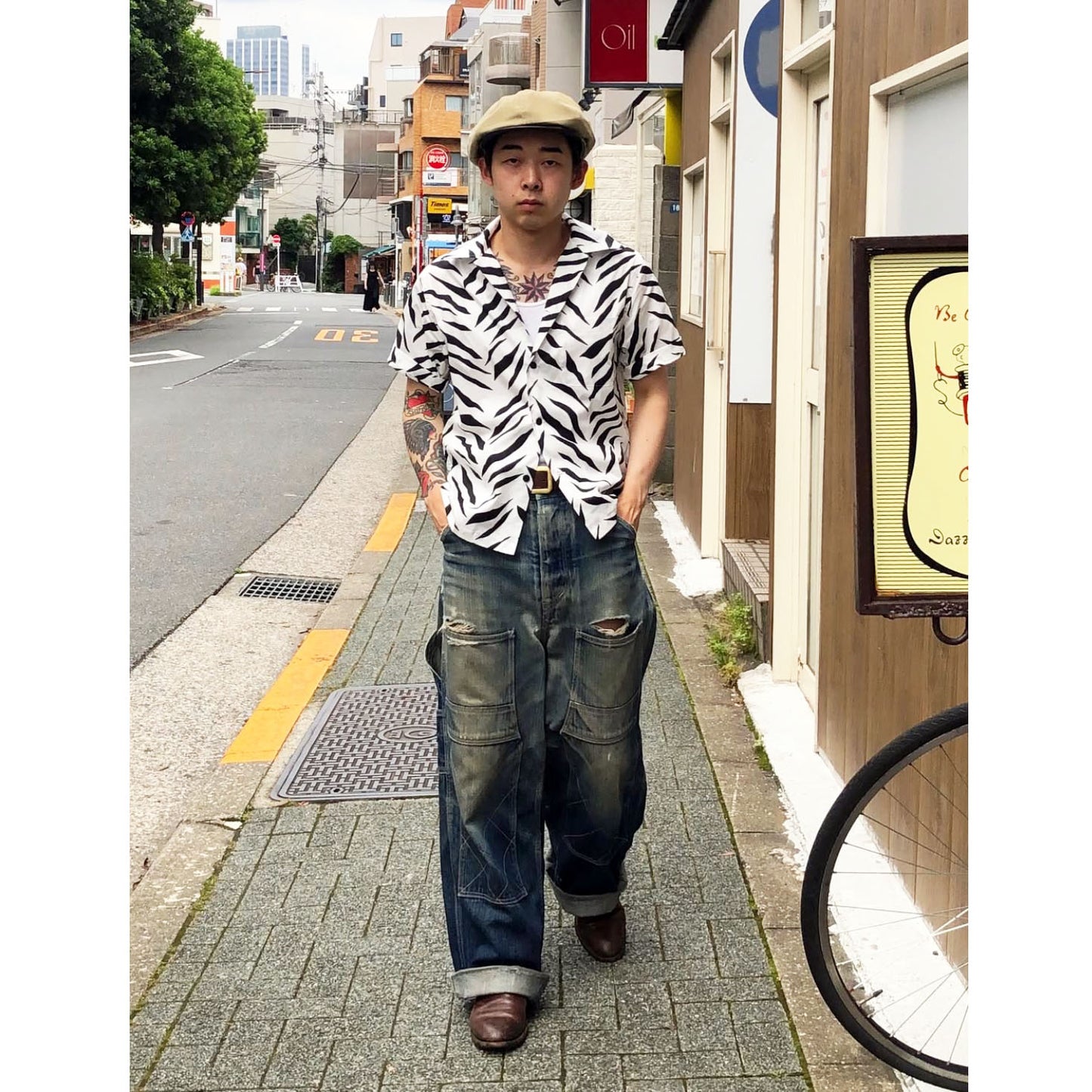 S/S Print Open Shirt“ZEBRA”