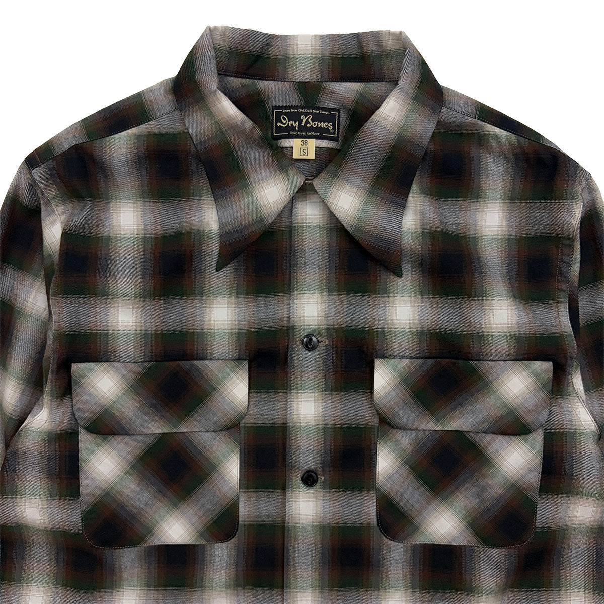 Ombre Check 2 Flap Open Shirt