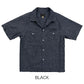 S/S Chambray Open Work Shirt