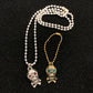 Silver Skull Charm Necklace