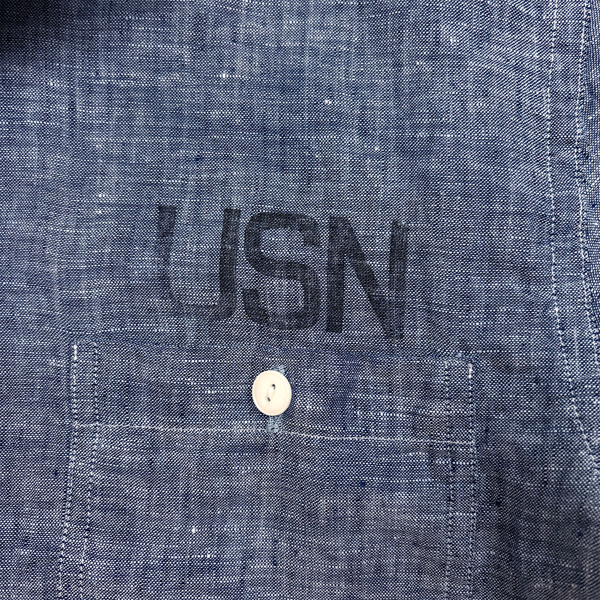 S/S Chambray Open Work Shirt