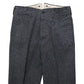 High Back Black Chambray Work Trousers 