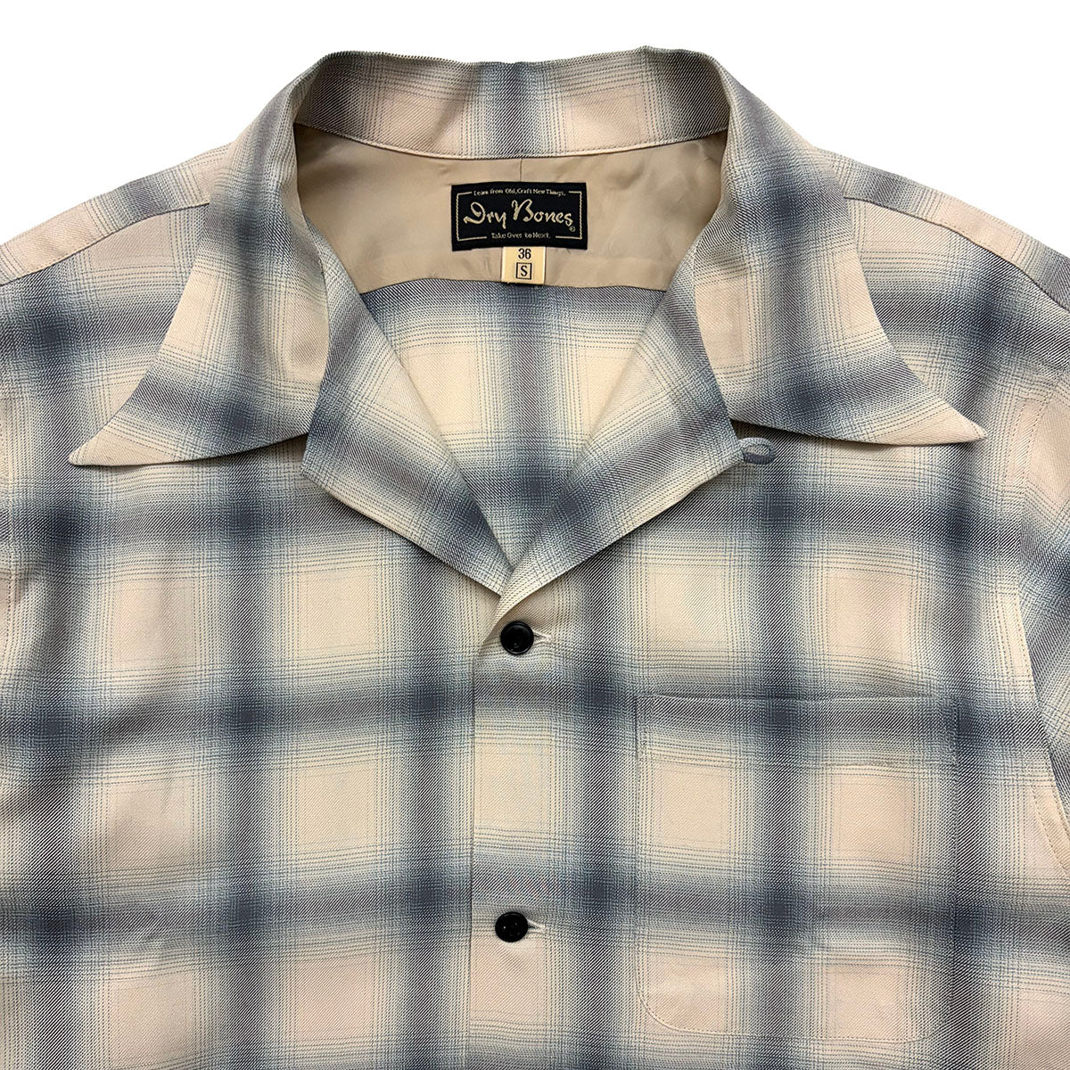 Ombre Check Open Shirt