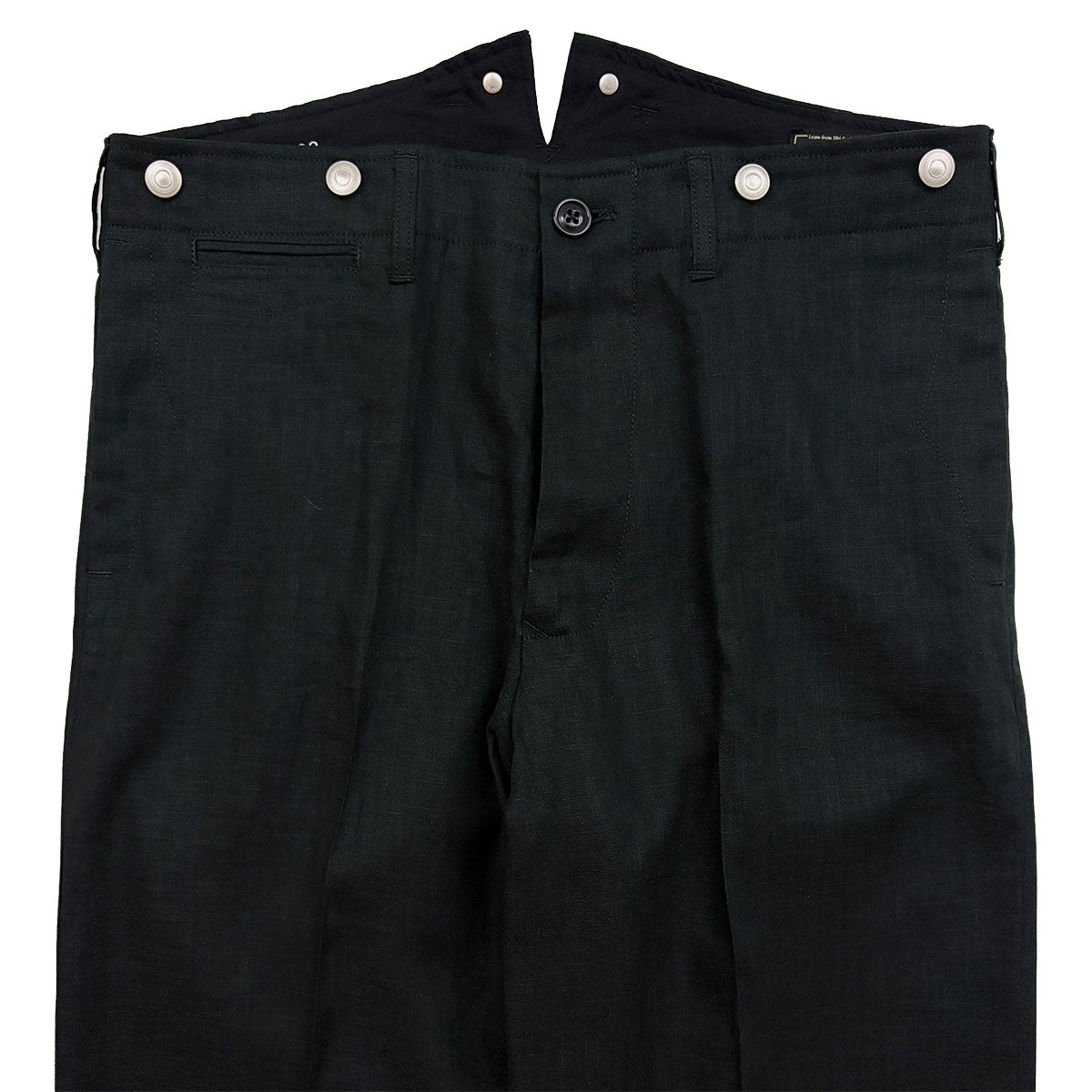 High Back Linen Work Trousers