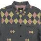 Border Argyle Open Shirt