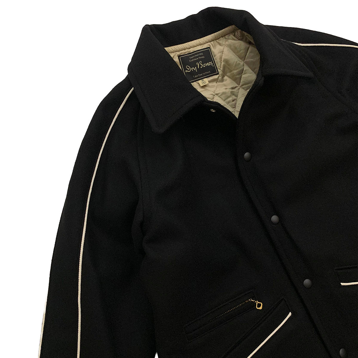 Solid Piping Car Coat