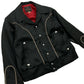 Western Plain Style Satin Jacket