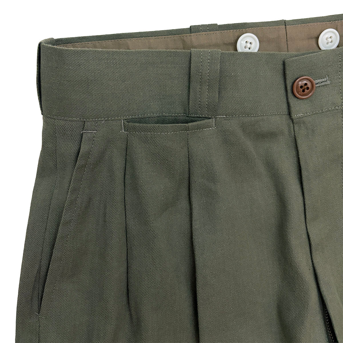 WIRROW COTTON GABADINE 2TACK PANTS WIRROW(ウィロウ) / COTTON
