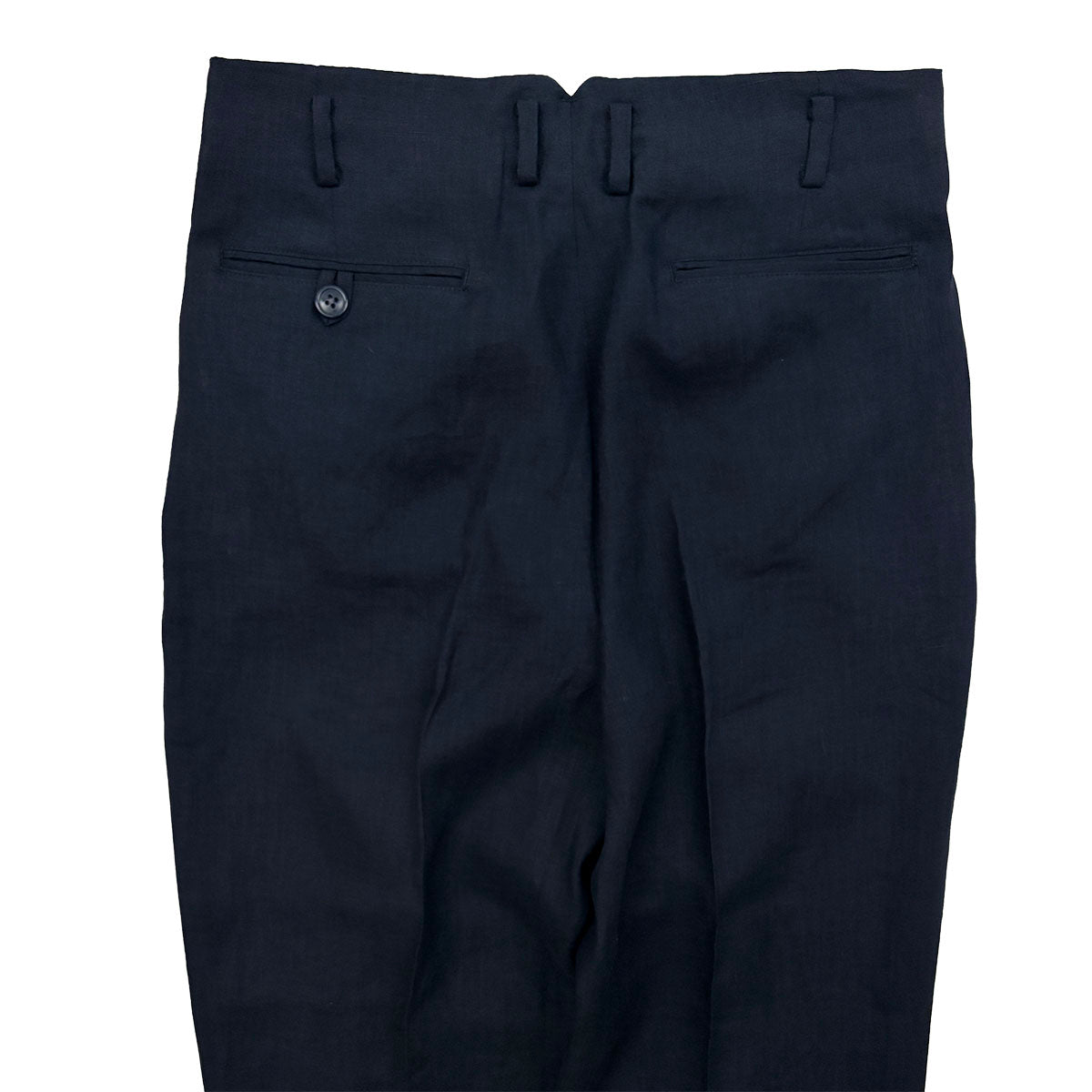 Hand Stitched Linen Two Tuck Trousers