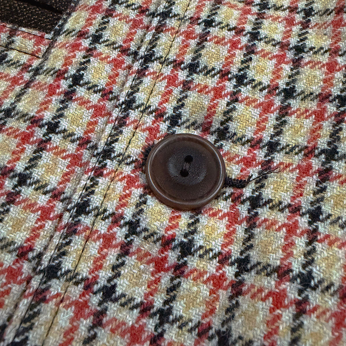 Shawl Collar Plaid Jacket