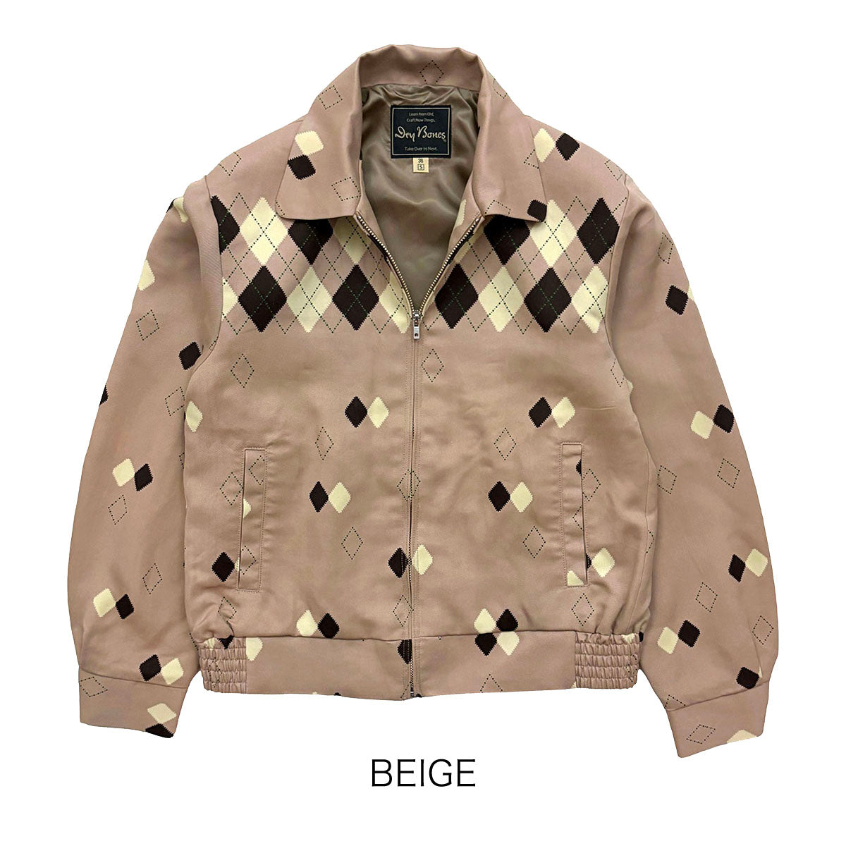 Border Argyle Gabardine Jacket – Dry Bones Online Shop