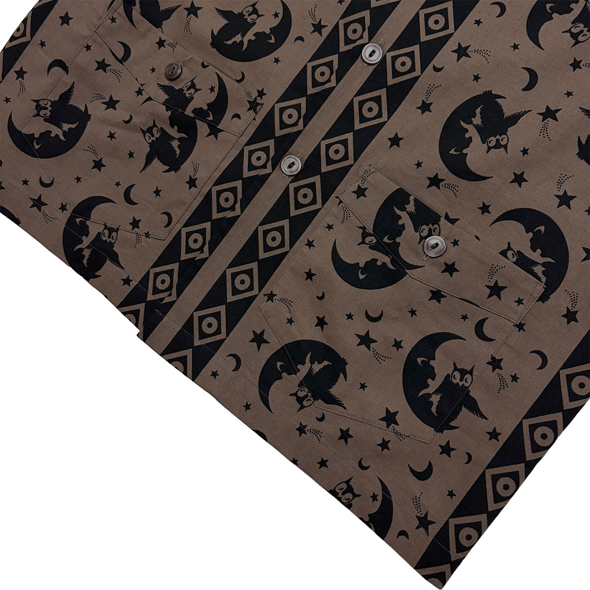 S/S Print Nep Cuba Shirt “OWL & MOON”