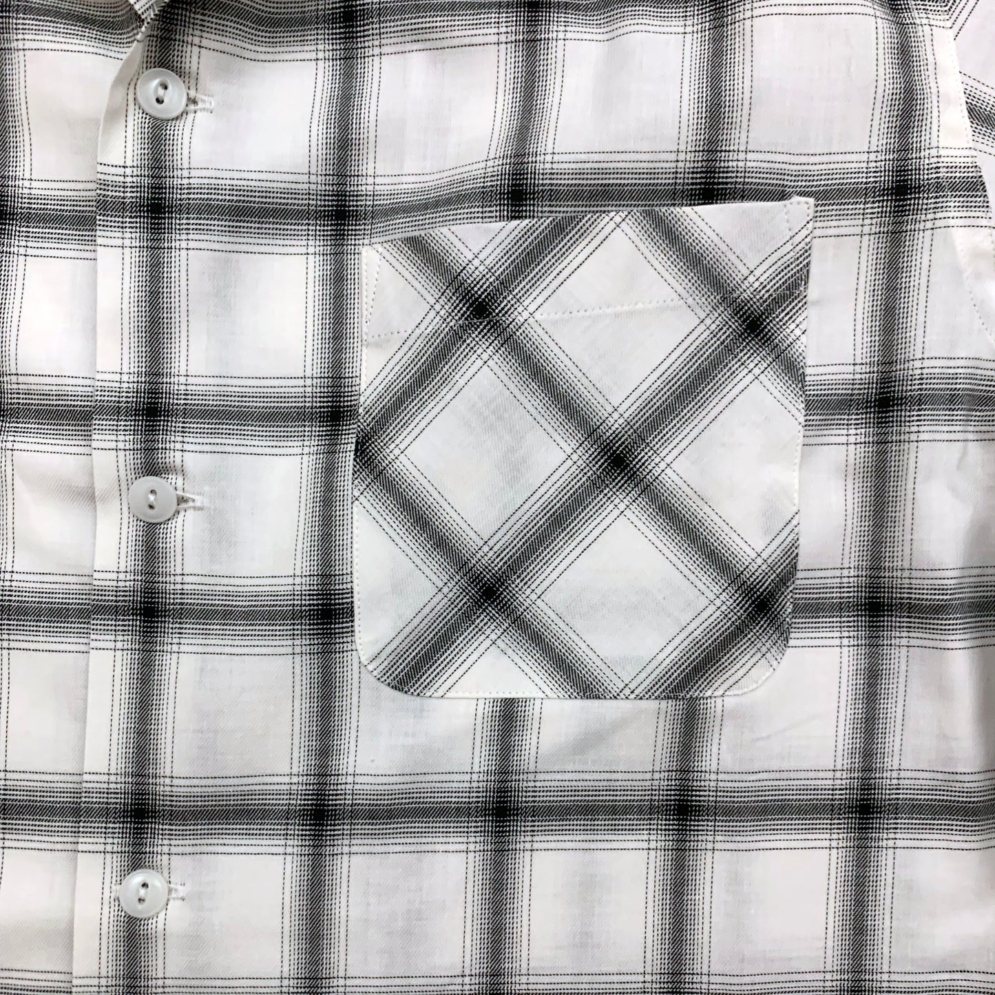 S/S Ombre Check Open Shirt