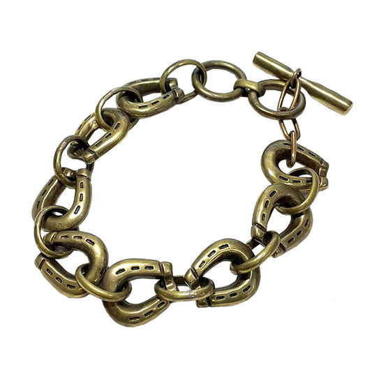 Brass Horse Shoe Bracelet