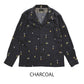 Long Sleeve Print Open Shirt “DOTTING ARGYLE”