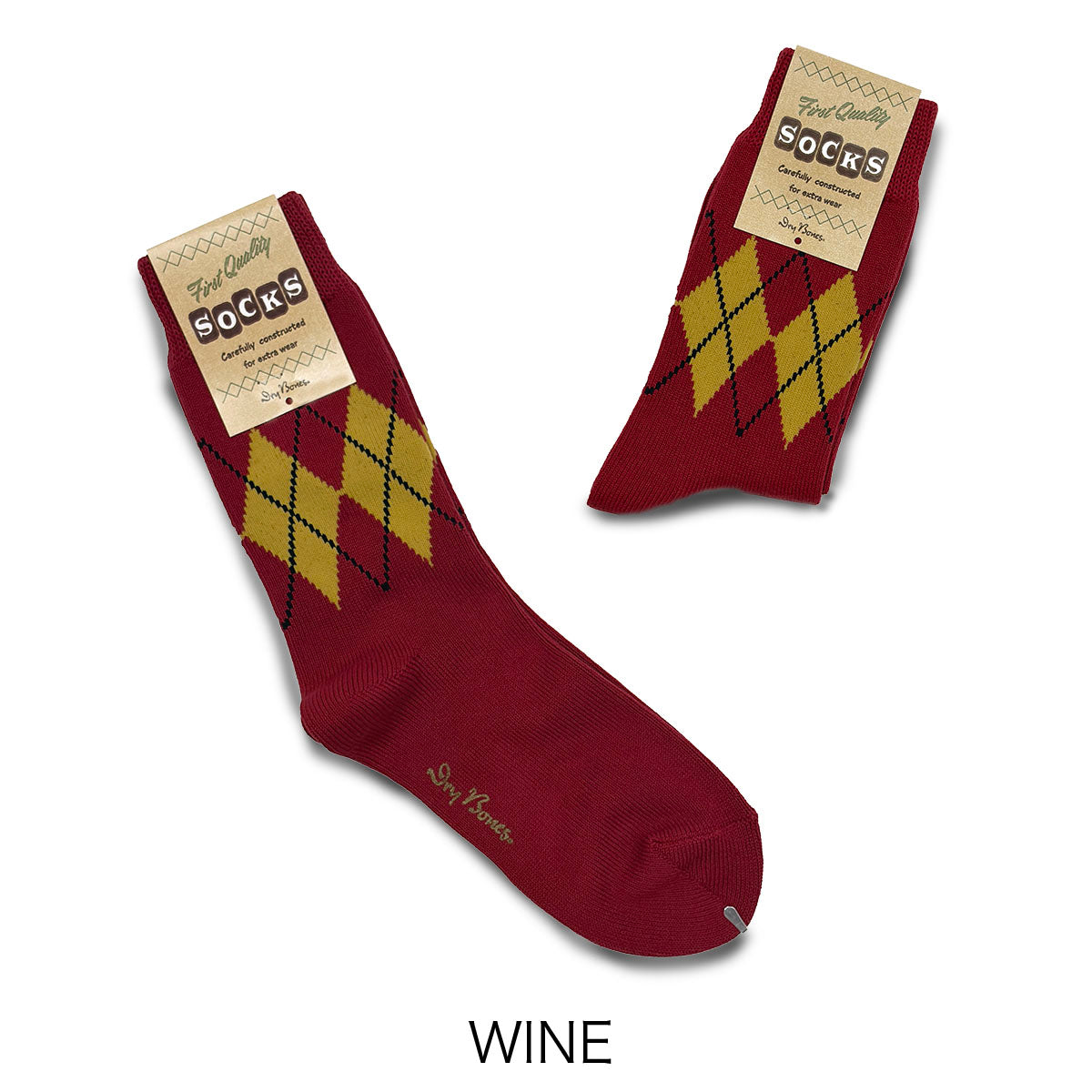 Irregular Argyle Socks