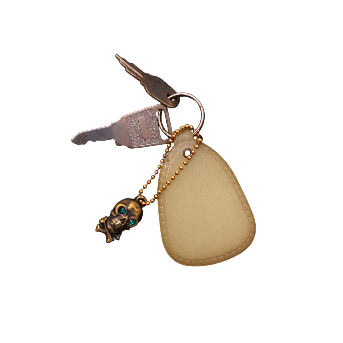 Brass Skull Charm