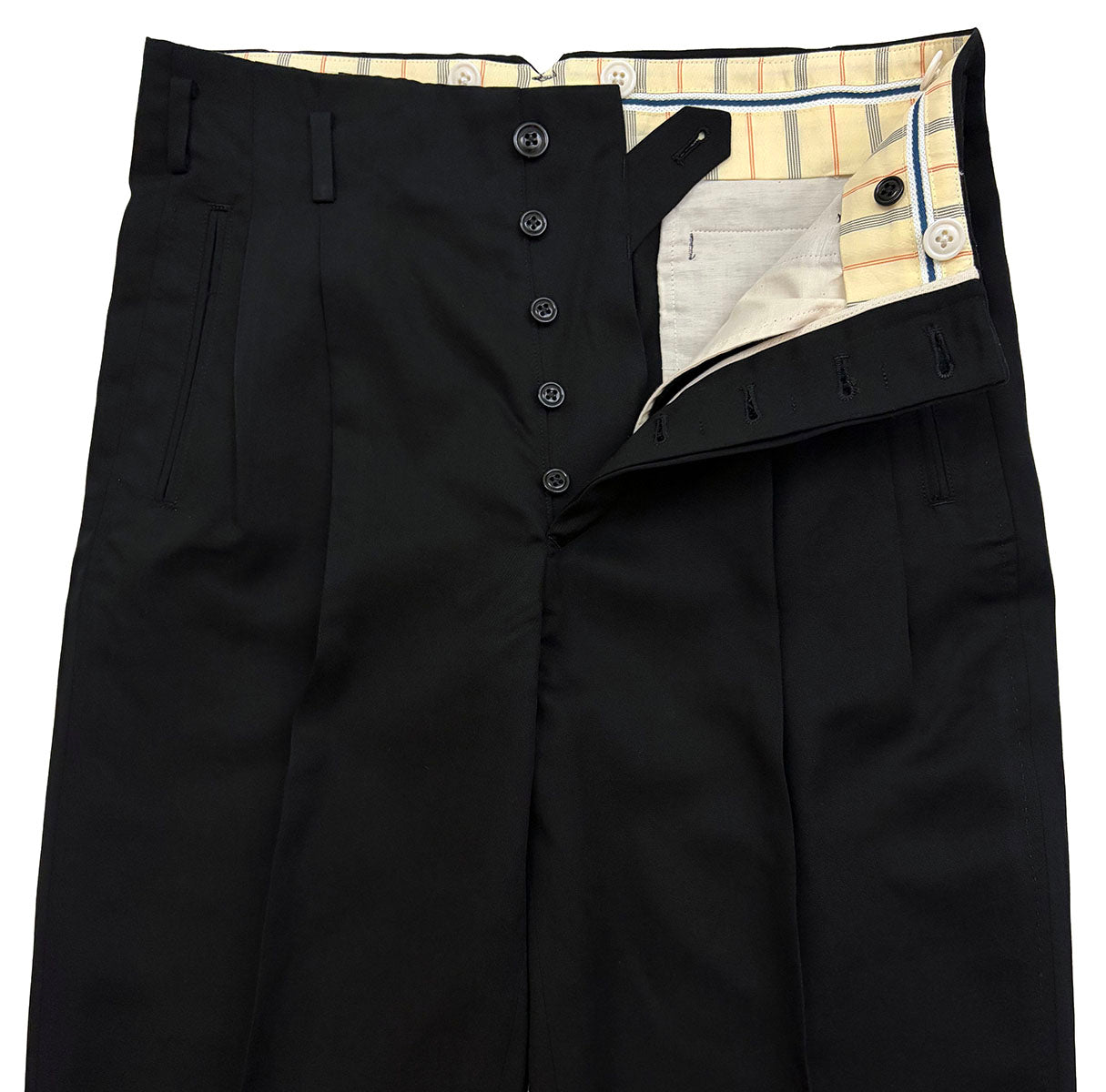 Hand Stitched Two Tuck Trousers