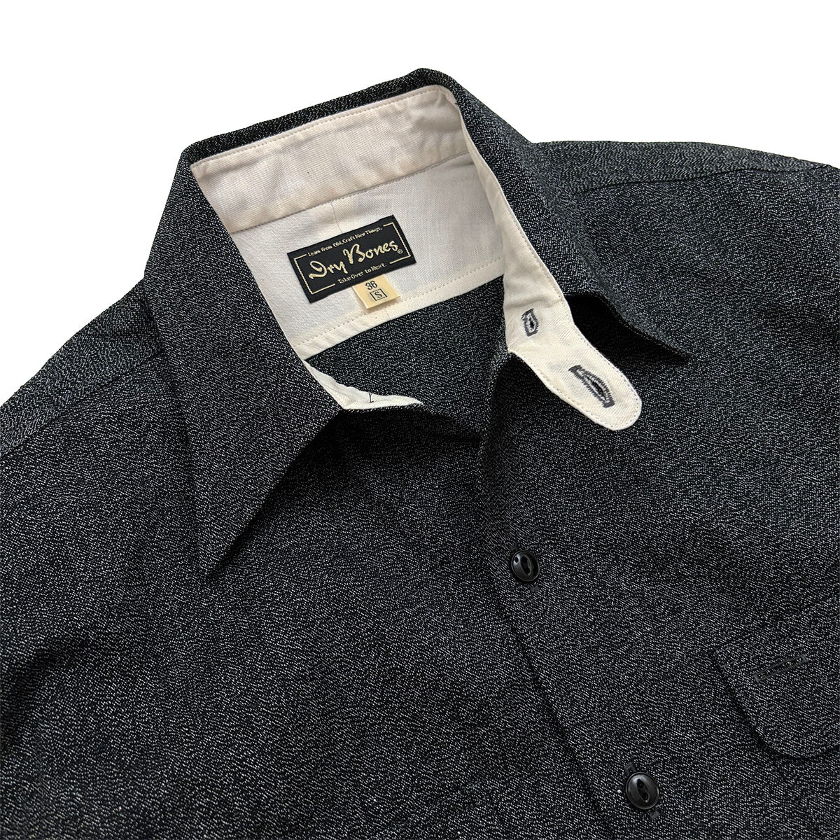 Black Dungaree Work Shirt