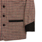 Shawl Collar Plaid Jacket