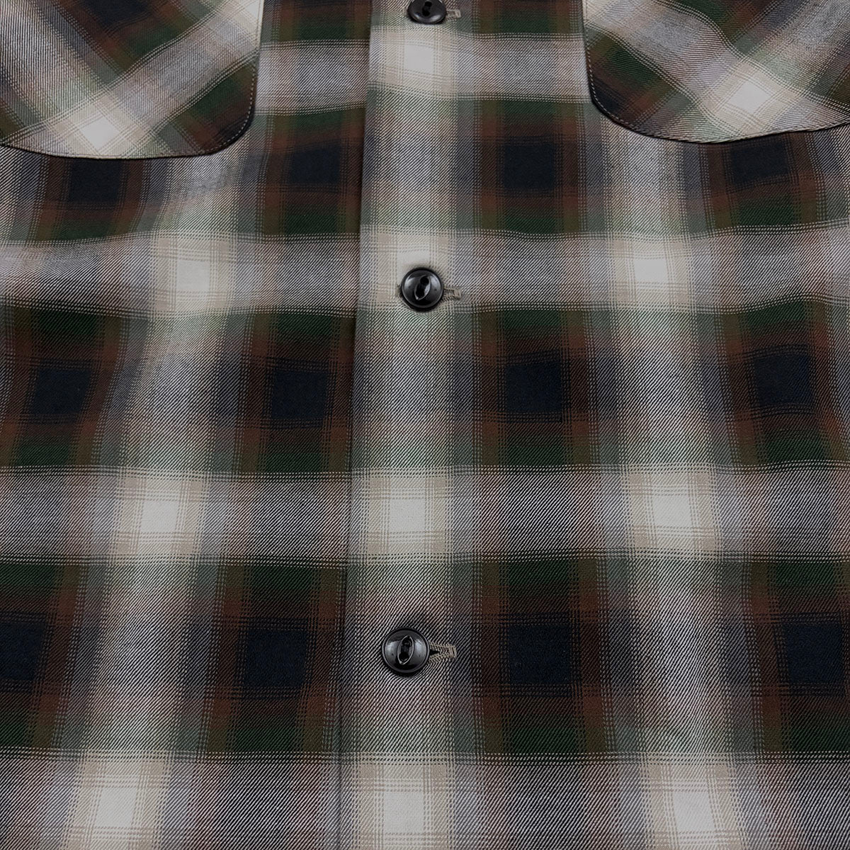Ombre Check 2 Flap Open Shirt