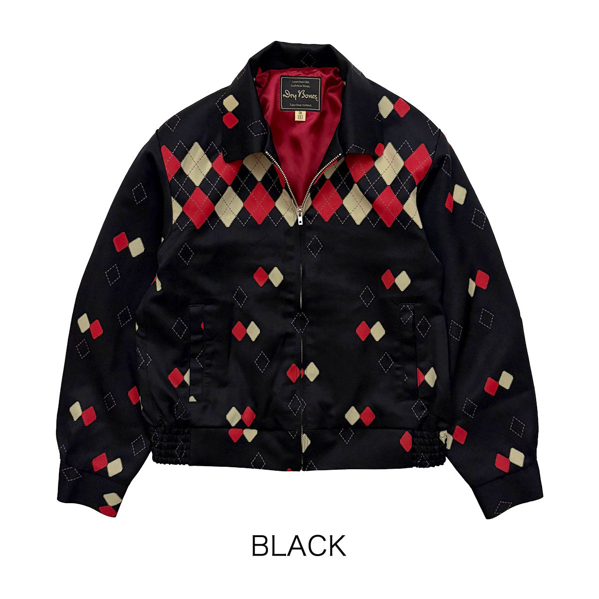 Border Argyle Gabardine Jacket