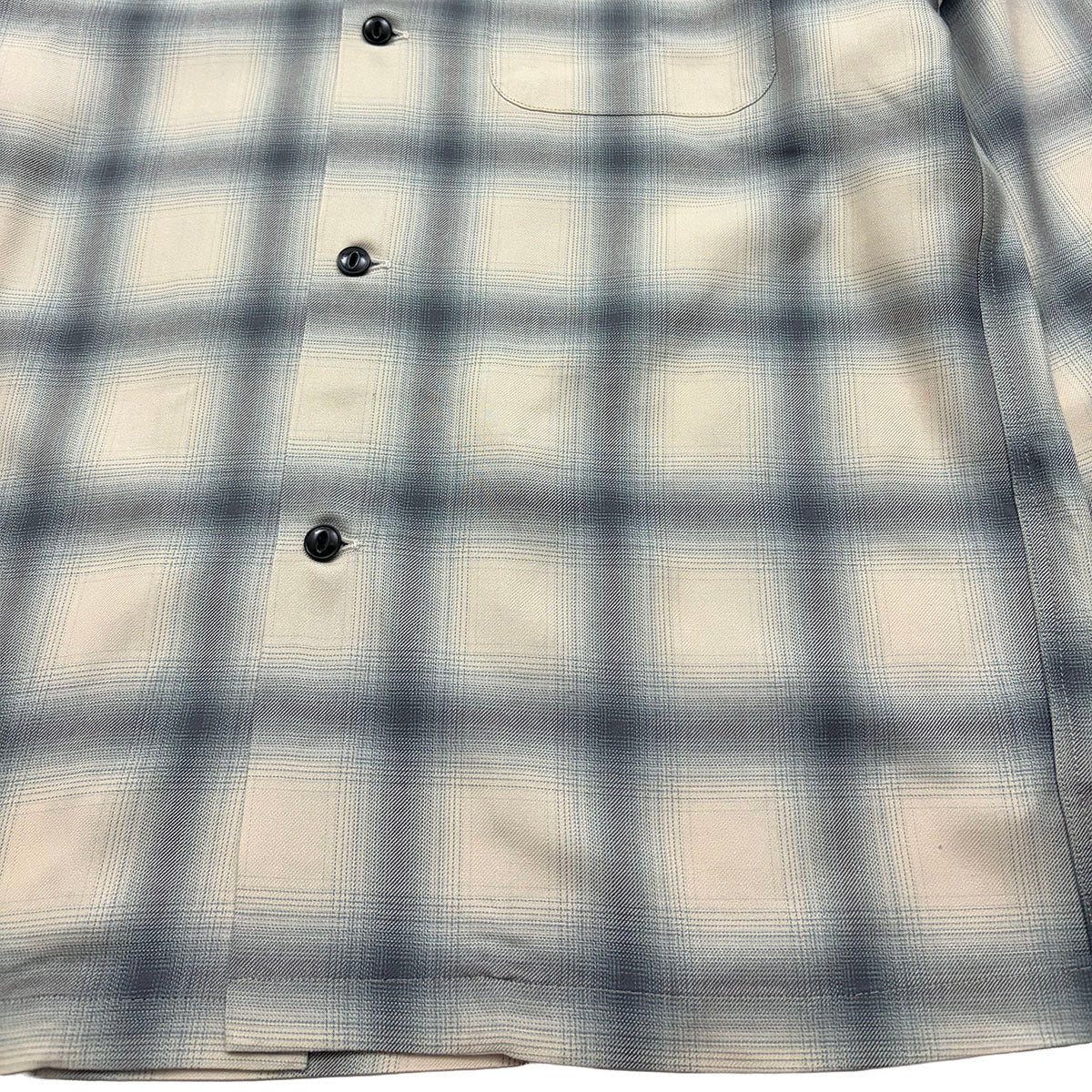 Ombre Check Open Shirt