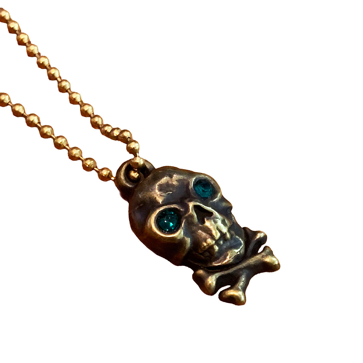 Brass Skull Charm