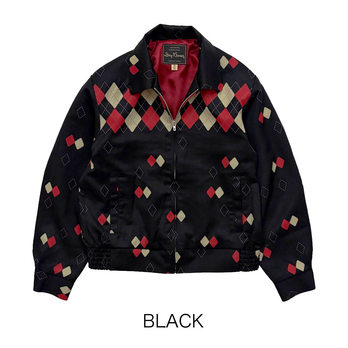 Border Argyle Gabardine Jacket