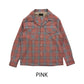 Windowpane Check 2 Flap Open Shirt