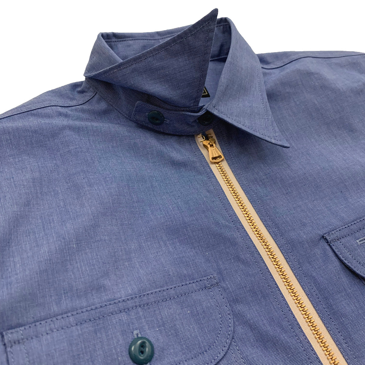 Hairline Half Zip Work Shirt