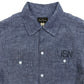 S/S Chambray Open Work Shirt