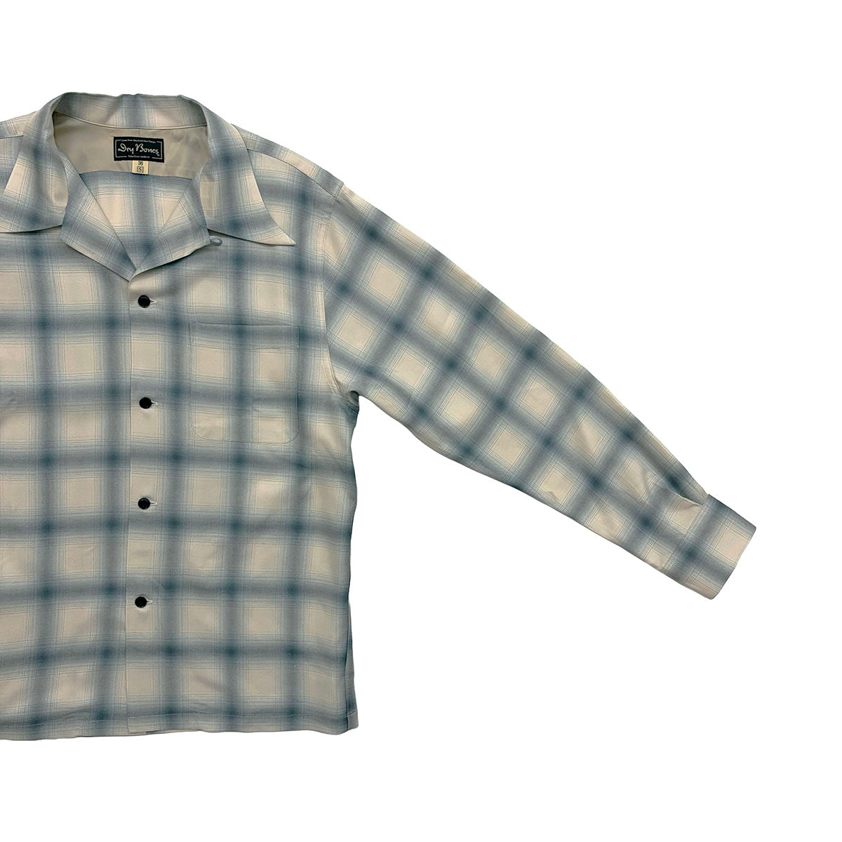 Ombre Check Open Shirt